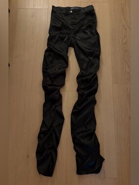 Black Satin Pants
